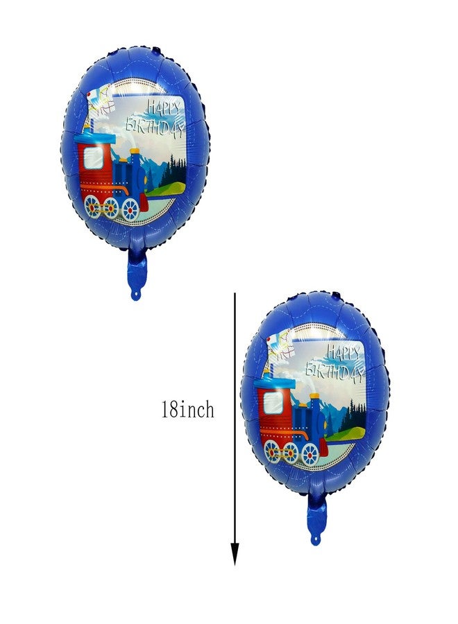 CSTYWC 7PCS Train Birthday Mylar Balloon Set Train Foil Balloons 18inch Star Foil Balloons for Train Themed Birthday Party Decorations Supplies - Image 5
